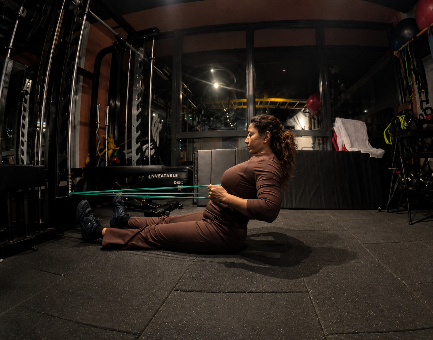 Resistance band strength work